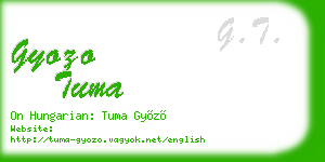 gyozo tuma business card