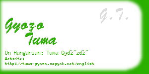 gyozo tuma business card